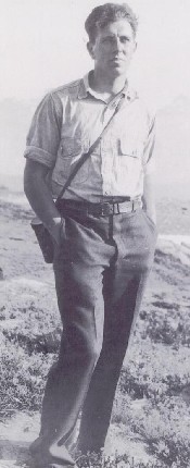 Clarence on western climbing trip, 1929